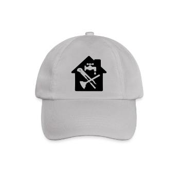 Werkzeug Logo Klempner in der Hütte - Baseballkappe - Grau - Vorne
