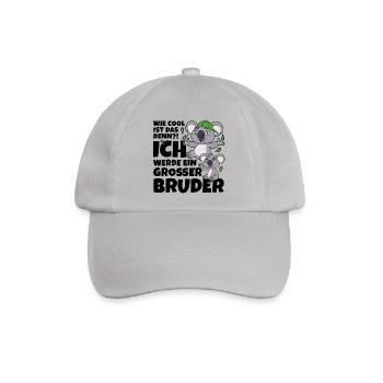 Großer Bruder Koala Koalabär Bär coole Geschwister - Baseballkappe - Grau - Vorne