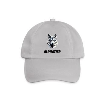 Wolfskopf Alphatier - Baseballkappe - Grau - Vorne