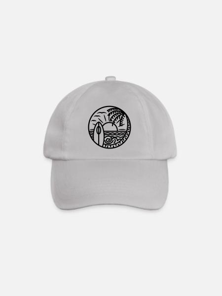 Beach please - Baseballkappe - Grau