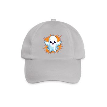 Halloween Gespenst - Baseballkappe - Grau - Vorne
