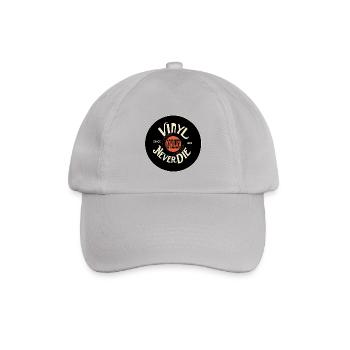 Vinyl Never Die - Baseballkappe - Grau - Vorne