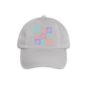 Erdbeeren Bunte Sommerfarben - Baseballkappe - Grau - Vorne