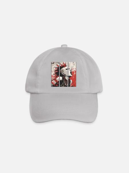 Punkrock Mädchen - Baseballkappe - Grau