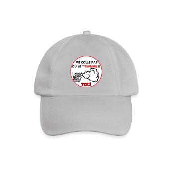 Bleib nicht bei mir, ich rauche - Baseballkappe - Grau - Vorne