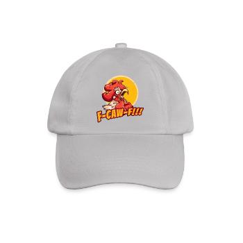 Wütender Hahn kräht f-caw-f - Baseballkappe - Grau - Vorne