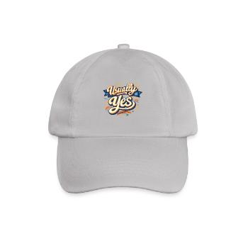 Usually Yes Retro Script - Baseballkappe - Grau - Vorne