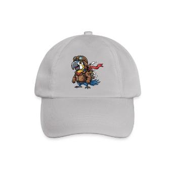 Parrot Aviator Steampunk Flugabenteuer - Baseballkappe - Grau - Vorne
