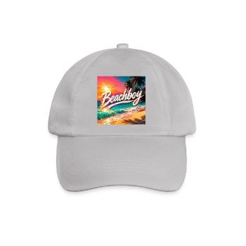 Beachboy Neon Sunset - Baseballkappe - Grau - Vorne