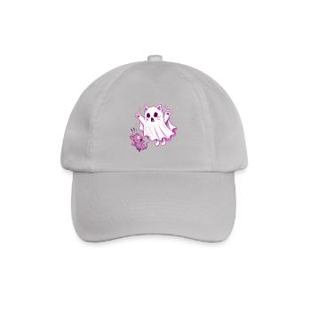 Spooky Kitty  - Baseballkappe - Grau - Vorne