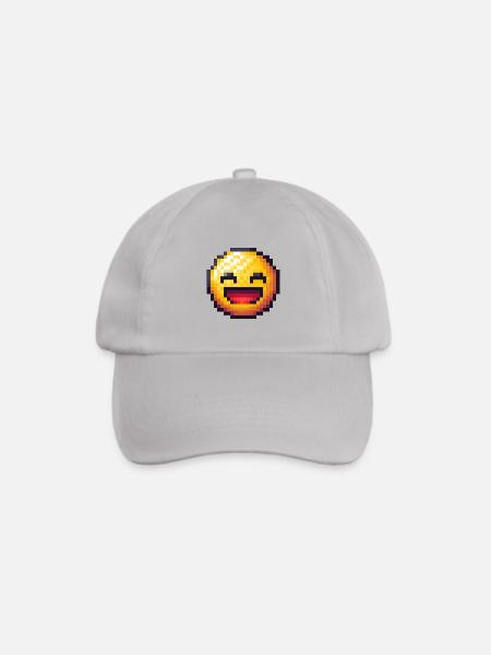 HAPPY PIXELFACE - Baseballkappe - Grau