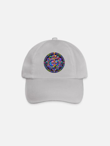 Om-Mandala - Baseballkappe - Grau