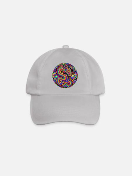 Drache - Baseballkappe - Grau