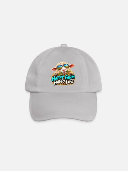 Happy Farm Happy Life: Bauernlaune - Baseballkappe - Grau