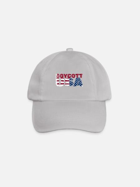 Boykott die USA, Boykott Amerika, verzweifelte USA - Baseballkappe - Grau