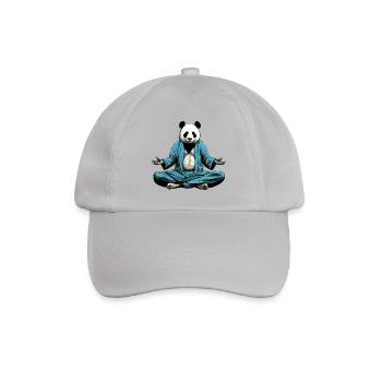 Pandas Yoga - Baseballkappe - Grau - Vorne