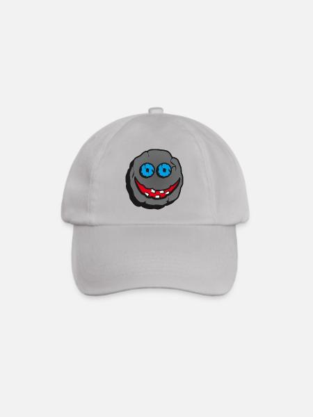 Stein Smiley - Baseballkappe - Grau
