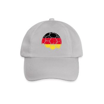 Germany Soccer Ball Fußball - Baseballkappe - Grau - Vorne