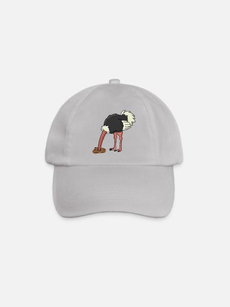 Vogelstrauß Vogel Strauß - Baseballkappe - Grau