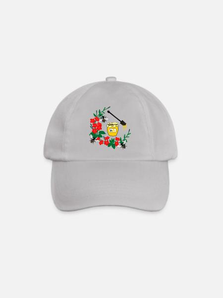 Blumenkranz mit Honig - Baseballkappe - Grau