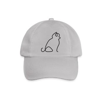 Pomeranian - Baseballkappe - Grau - Vorne