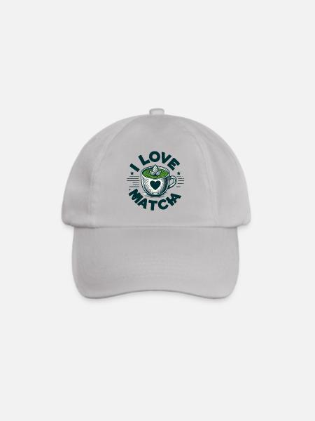 Ich liebe Matcha - Baseballkappe - Grau