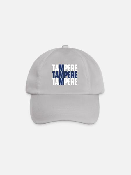 Tampere Finnland Fahne - Baseballkappe - Grau