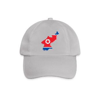NORDKOREA KOREA KOREANISCH KOMMUNISMUS GESCHENK - Baseballkappe - Grau - Vorne