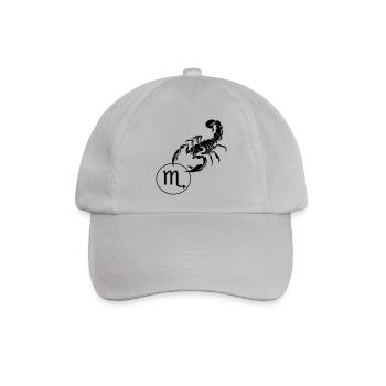 Sternzeichen Skorpion - Baseballkappe - Grau - Vorne