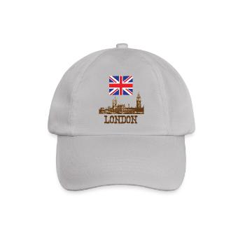 London die Hauptstadt von England eine Weltstadt - Baseballkappe - Grau - Vorne