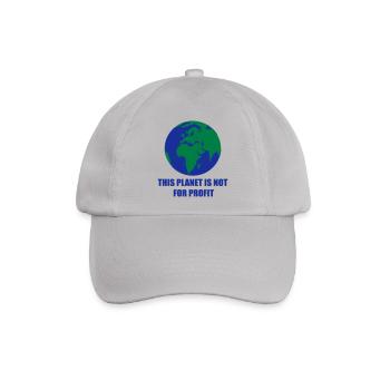 Planet Erde - Baseballkappe - Grau - Vorne