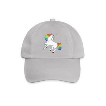 Einhorn - Baseballkappe - Grau - Vorne