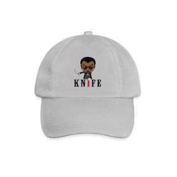 Kleiner Knife/ Daywalker Vampir Teen Geschenkidee - Baseballkappe - Grau - Vorne
