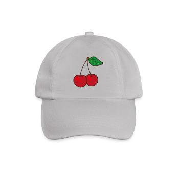 Kirsche - Baseballkappe - Grau - Vorne