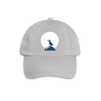 Papageitaucher auf Felsen - Baseballkappe - Grau - Vorne
