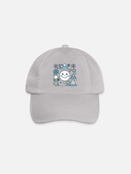 Design "Frosted Whimsy" - Baseballkappe - Grau