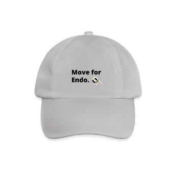 Move For Endo [schwarz] - Baseballkappe - Grau - Vorne