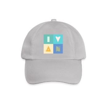 Ivan Name Jungenname Baby bunt - Baseballkappe - Grau - Vorne