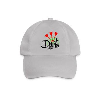 Sports Equipment - 3 Darts - Darts Player 1 - Baseballkappe - Grau - Vorne