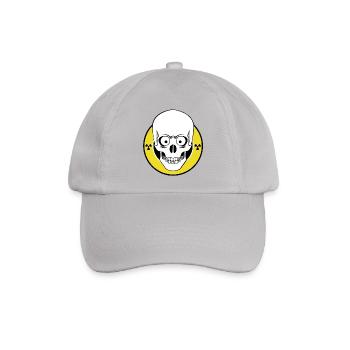 Radioactive Skull - Baseballkappe - Grau - Vorne