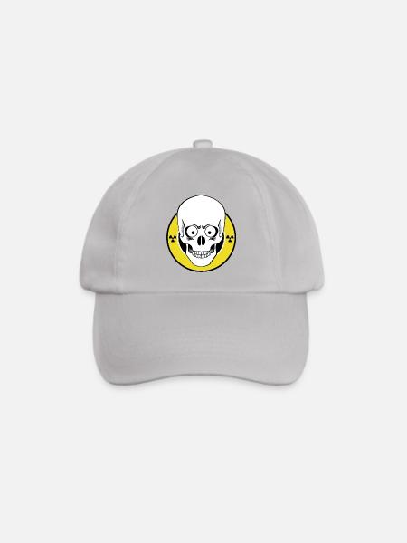 Radioactive Skull - Baseballkappe - Grau