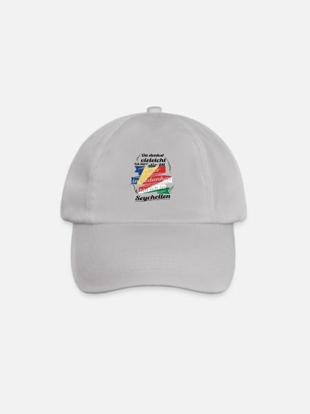 Geschenk Ich zuhoere gedanken in Seychellen - Baseballkappe - Grau