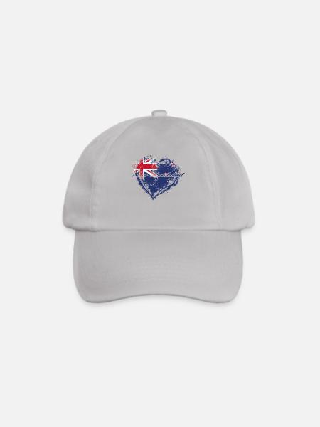 HOME ROOTS COUNTRY GIFT LOVE New Zealand - Baseballkappe - Grau