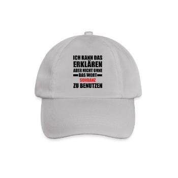 Kann das erklaeren Geschenk Hobby SCHRANZ - Baseballkappe - Grau - Vorne