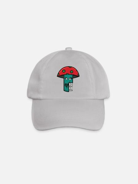 Pilzprobe - Baseballkappe - Grau