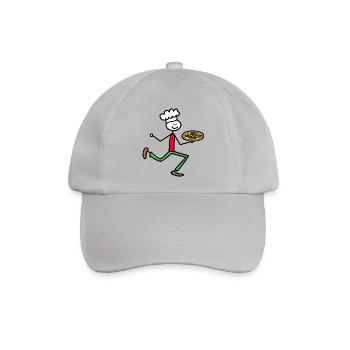 Pizzabäcker - Baseballkappe - Grau - Vorne
