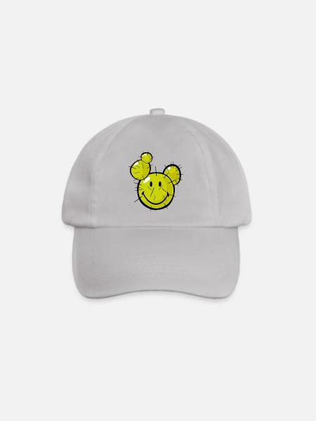 Smiley Cactus - Baseballkappe - Grau
