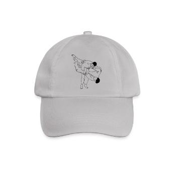 Judowurf Männer - Baseballkappe - Grau - Vorne