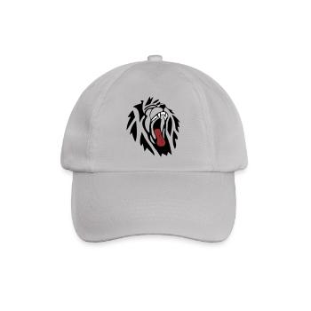 Löwe - Baseballkappe - Grau - Vorne