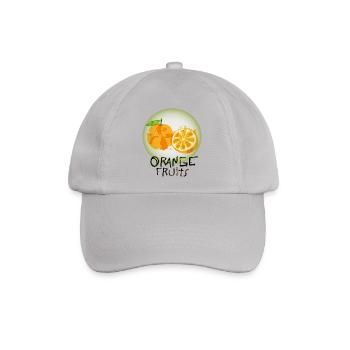 Orange Fruits - Baseballkappe - Grau - Vorne